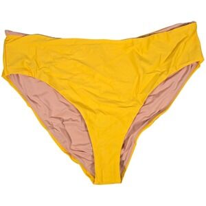 J. Crew High-rise bikini bottom Yellow‎ 2X NWT